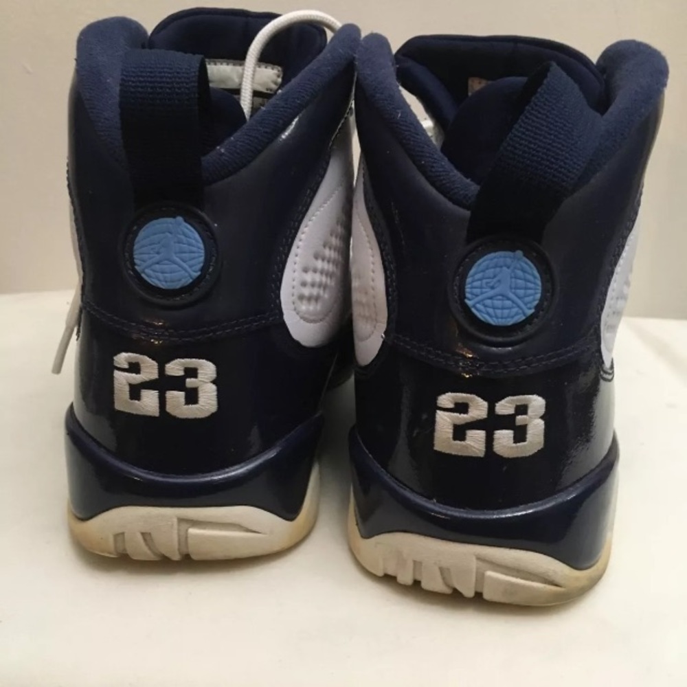 Size 11.5 - Air Jordan 9 White University Blue, UNC 2018 - Picture 6 of 12